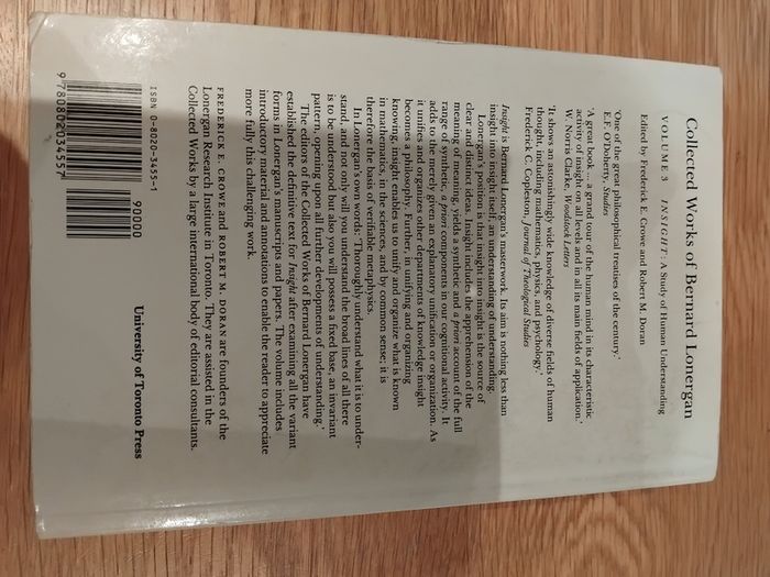 Collected Works of Bernard Lonergan - Insight - Volume 3