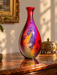 Masterpiece Antique Royal Doulton - SUNG Flambe Vase - Signed by both Noke and Moore (c.1925)