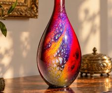 Masterpiece Antique Royal Doulton - SUNG Flambe Vase - Signed by both Noke and Moore (c.1925)