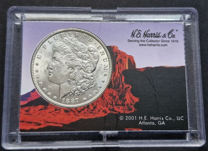 USA 1887 Silver Morgan 1 Dollar Coin