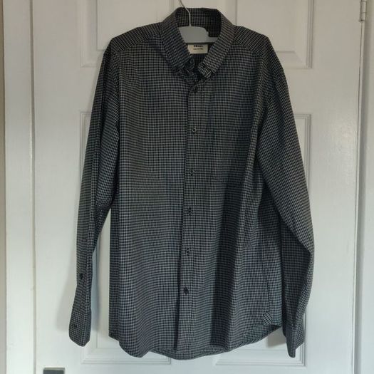 Grey/Black Men Shirt, size S