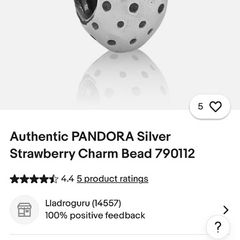 2 Strawberry Pandora charms