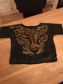 Sequinned Tiger Top