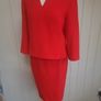 Louis Feraud vintage  red skirt and top Image 3