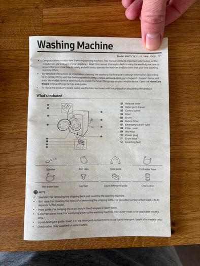 New Samsung Washing Machine