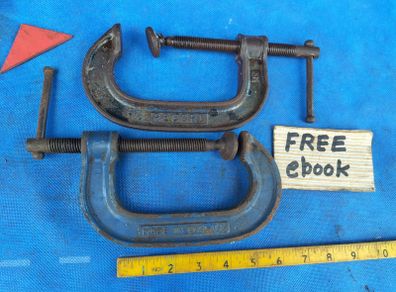 Two Record 4" G Clamps