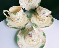 Vintage Crown Staffordshire part of tea set
