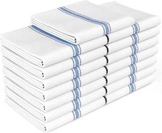 Tea Towel Set- 15 Pack White Kitchen Towels 100 Natural Cotton Dish Catering Towels Soft and Absorbent Flour Sack Towels makes them Great Bar Cloth Towels