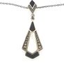 Vintage 925 Sterling Silver, Marcasite & MOP necklace Image 3