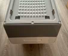 Stackable Storage Boxes on Wheels with Front Lid Plastic Storage Containers