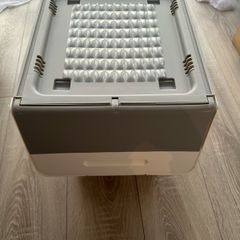 Stackable Storage Boxes on Wheels with Front Lid Plastic Storage Containers