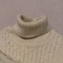 Cream Aran knit wool jumper Image 4