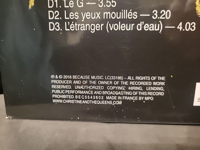 Christine and the queens limited numbered vinyl boxset
