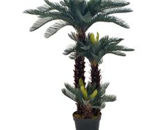 Artificial Plant Cycas Palm with Pot Green 125 cm