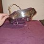 Vintage Unett Plate Silver Fruit/Eggs Carry Basket Image 3