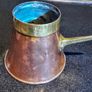19th century heavy copper and brass 0.5l jug Image 3