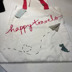 Brand New Radley "Hapoy Travels " White and Pink Tote Bag