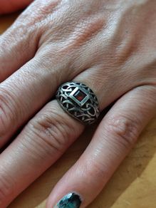Sterling Silver Ring - Size L - Stamped for Silver (S29)
