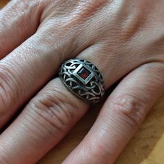 Sterling Silver Ring - Size L - Stamped for Silver (S29)