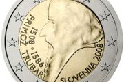 Slovenia 2 Euro Commemorative Coin 2008 - Primoz Trubar. Uncirculated.