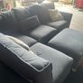 Blue corner sofa L shaped Image 6