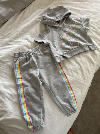 Calvin Klein baby girl 2-Piece Jogger Set