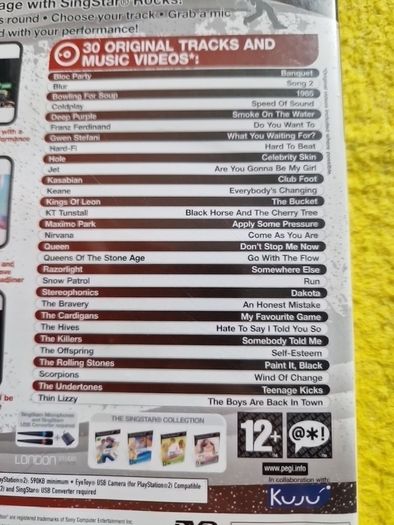 Singstar Rocks PlayStation2 Ps2 Games Original
