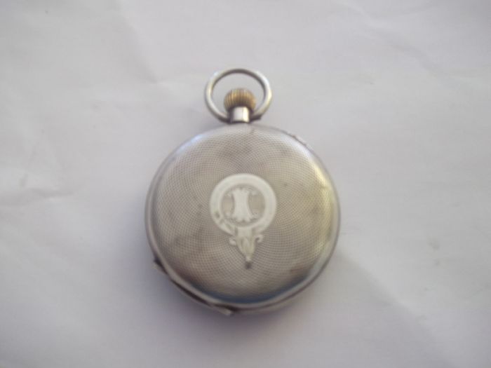 a antique open face solid silver pocket watch