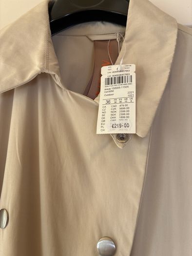 Cream Trench coat