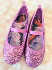 Brand New H&M Purple/Encanto Glittery Ballet Pumps UK12/EU30