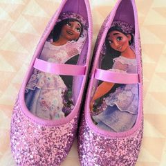 Brand New H&M Purple/Encanto Glittery Ballet Pumps UK12/EU30