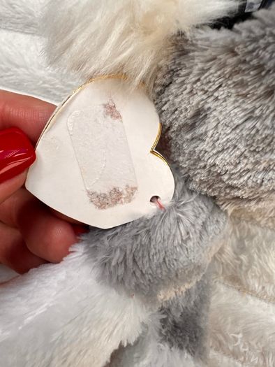 Ty Beanie Boo Whiskers approx. 15 cm. Plush Schnauzer Dog Please see photos