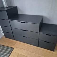 Black Storage Units
