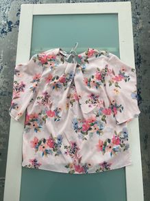 Pink blouse from Mango