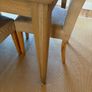 Solid oak dining table and 6 dining chairs Image 6