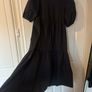 Zara black dress puff sleeve size S Image 3