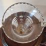 10Inch Tall Vintage Crystal Cut Stem Vase Image 7