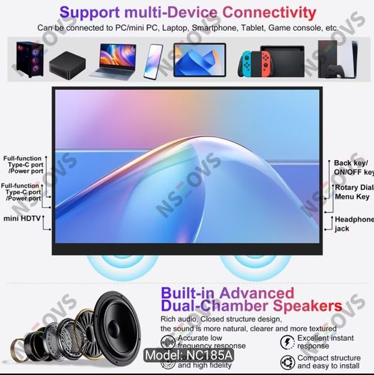 18.5 Inch Portable monitor - Magnetic Case - Price firm