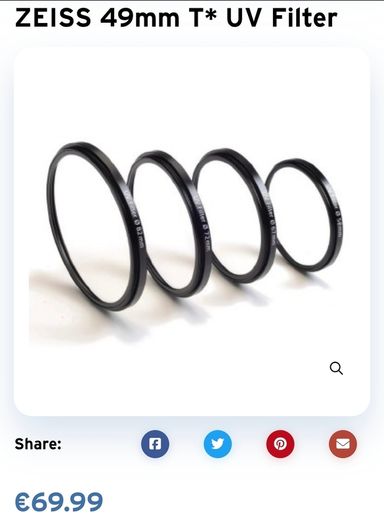 Zeiss 49mm UV Filter