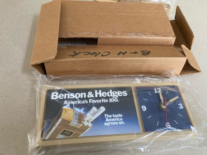 Benson & Hedges Wall or Desk Clock new
