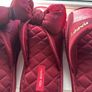 Burgundy Velvet Couples Slippers Set (EU 38-39 & 42-43) Image 5