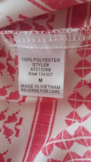 Lumiere Aztec Red and White Blouse