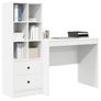 Desk with Drawer 2 pcs White Image 2