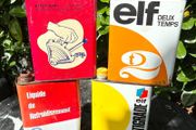 4 x Vintage 2L Oil Tins