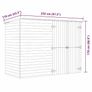Garden Shed House 232x110x170 cm Image 10