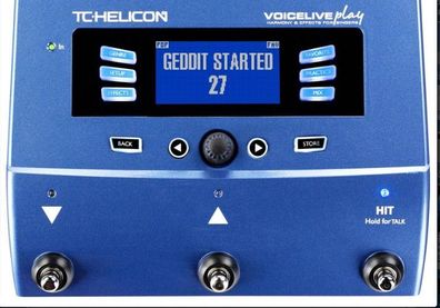 TC Helicon Voice Live Play Vocal Harmony & Multi-Effects Processor Pedal