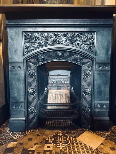 Cast Iron Fireplace.