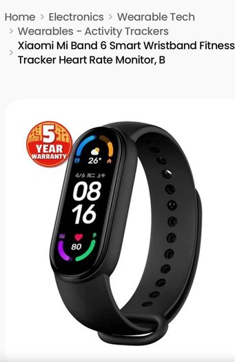 Smart Band Xiaomi 6