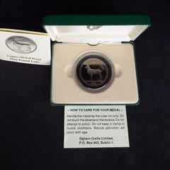 Official Irish Cupro-Nickel Proof, One Pound Coin - Boxed with Certificate