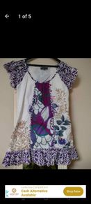 101 Idees cotton dress tunic fully lined Like new.